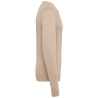 Pull col V homme Beige Heather Kariban – Corporate – vue 3