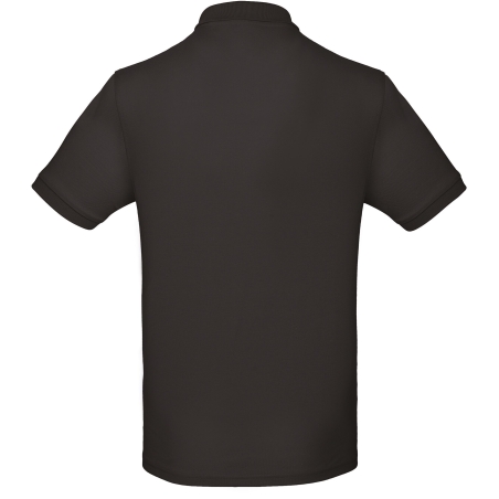 Polo Bio Homme Noir 170 g/m² B&C – Gamme Inspire – vue 2