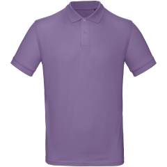 Polo bio homme B&C Violet Millennial Lilac 170 g/m²