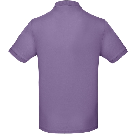 Polo bio homme B&C Violet Millennial Lilac 170 g/m² – vue 2