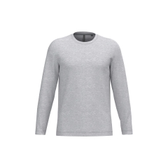 T-shirt col rond manches longues Gris (Ash Heather) – Kariban