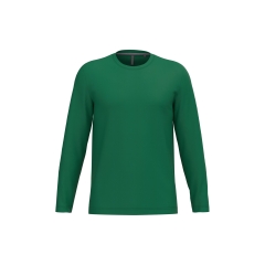 T-shirt col rond manches longues Vert Kelly Green Kariban