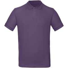 Polo bio homme Violet Radiant Purple B&C Inspire 170 g/m²