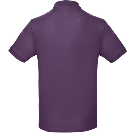 Polo bio homme Violet Radiant Purple B&C Inspire 170 g/m² – vue 2