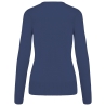 Pull col V femme Bleu Deep Blue Kariban – Gamme Corporate – vue 2