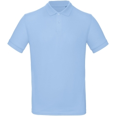 Polo bio homme B&C Inspire Ciel – 170 g/m² coton biologique