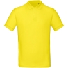 Polo bio homme B&C Jaune Solar Yellow – Gamme Inspire