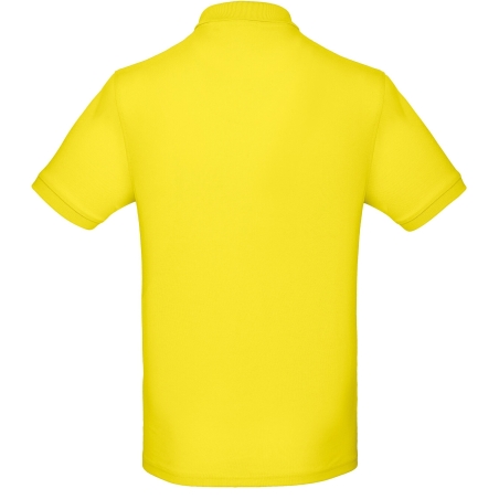 Polo bio homme B&C Jaune Solar Yellow – Gamme Inspire – vue 2