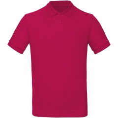 Polo bio homme B&C Sorbet – Collection Inspire Rose