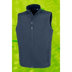 Bodywarmer Softshell Homme Recyclé Marine – Result