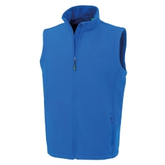 Bodywarmer Softshell Homme Recyclé Bleu Royal – Result