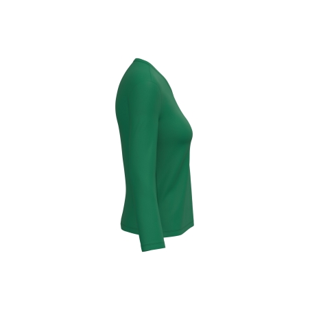 T-shirt col V manches longues femme Vert Kelly Green Kariban – vue 3