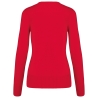Pull col V femme Rouge Kariban – Gamme Corporate – vue 2