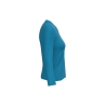 T-shirt col V manches longues femme Bleu Kariban – vue 3