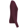 Pull col V femme bordeaux personnalisé – Kariban – vue 3
