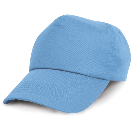 Casquette coton 5 panneaux Result Ciel – personnalisable – vue 2