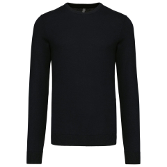 Pull col rond Noir Kariban – Corporate 290 g/m²