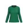 T-shirt col rond manches longues femme Vert Kelly Green Kariban