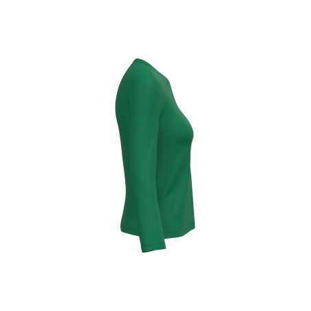 T-shirt col rond manches longues femme Vert Kelly Green Kariban – vue 3