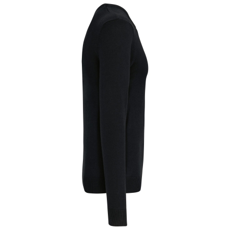 Pull col rond Noir Kariban – Corporate 290 g/m² – vue 3