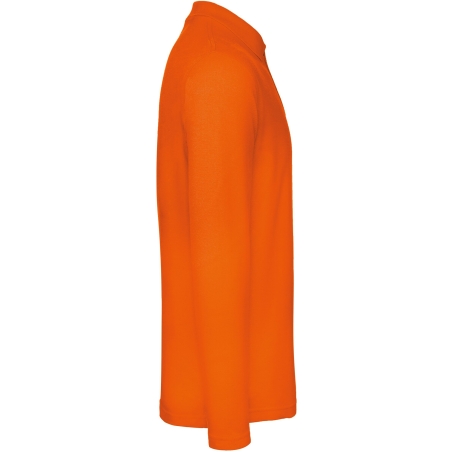 Polo homme manches longues B&C ID.001 Orange – vue 3