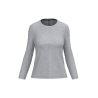 T-shirt col rond manches longues femme Gris Kariban