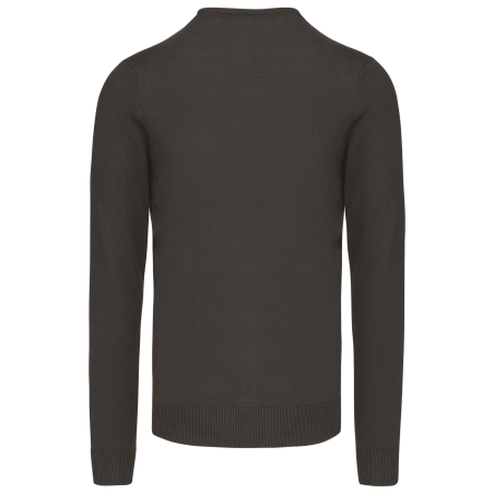 Pull col rond gris anthracite personnalisable – Kariban – vue 2