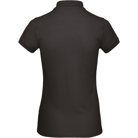 Polo Bio Femme Noir B&C – Coupe Slim 170 g/m² – vue 2