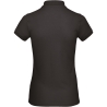 Polo Bio Femme Noir B&C – Coupe Slim 170 g/m² – vue 2