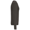 Pull col rond gris anthracite personnalisable – Kariban – vue 3