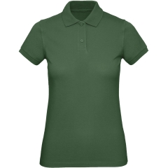 Polo bio femme Vert Bottle Green B&C – Coupe Slim 170 g/m²
