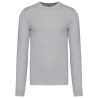 Pull col rond Gris Melange Kariban – 290 g/m²