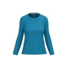 T-shirt col rond manches longues femme Bleu Kariban