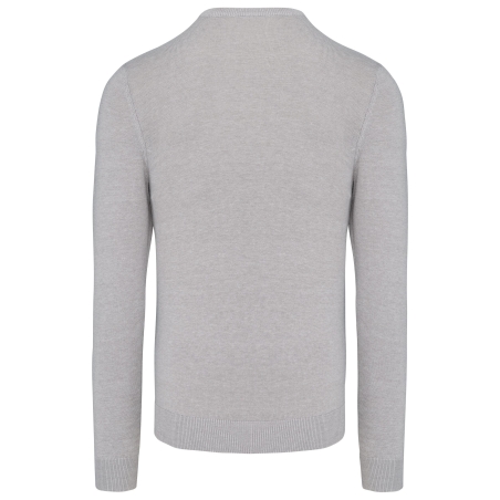 Pull col rond Gris Melange Kariban – 290 g/m² – vue 2