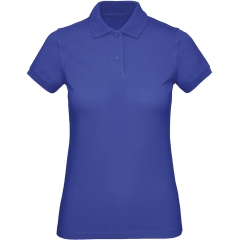 Polo bio femme coupe slim Cobalt Blue B&C – 170 g/m²