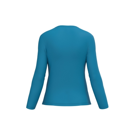 T-shirt col rond manches longues femme Bleu Kariban – vue 2