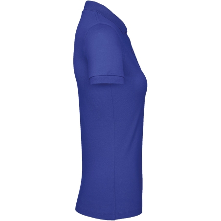Polo bio femme coupe slim Cobalt Blue B&C – 170 g/m² – vue 3