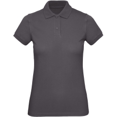 Polo bio femme coupe slim gris B&C – Inspire