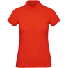 Polo bio femme Rouge Fire Red B&C – Coton Biologique Slim