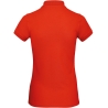 Polo bio femme Rouge Fire Red B&C – Coton Biologique Slim – vue 2