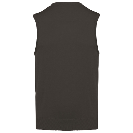 Pull col V sans manches Gris Kariban – Gilet professionnel – vue 2