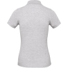 Polo Bio Femme Coupe Slim Gris Chiné B&C Inspire – vue 2