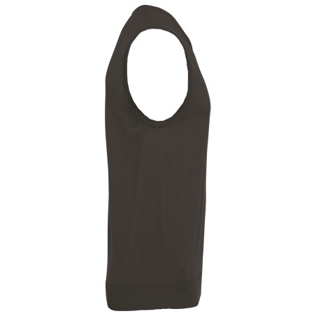 Pull col V sans manches Gris Kariban – Gilet professionnel – vue 3