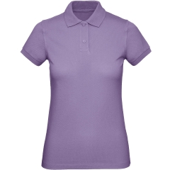 Polo bio femme coupe slim Violet Millennial Lilac B&C