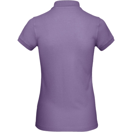 Polo bio femme coupe slim Violet Millennial Lilac B&C – vue 2
