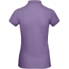 Polo bio femme coupe slim Violet Millennial Lilac B&C – vue 2