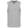 Pull col V sans manches Gris Chiné Kariban – Gilet Professionnel