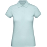 Polo bio femme coupe slim Bleu Millennial Mint B&C