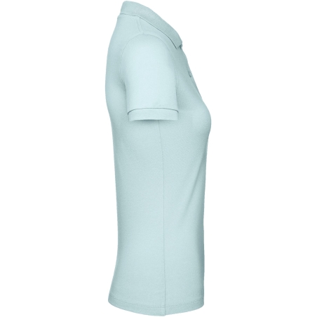 Polo bio femme coupe slim Bleu Millennial Mint B&C – vue 3