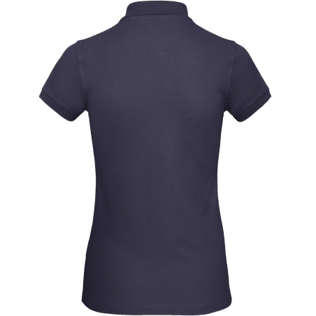 Polo bio femme coupe slim marine B&C – 170 g/m² – vue 2